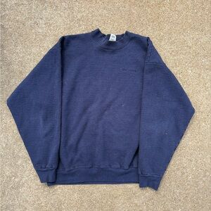 Fruit of the Loom super cotton navy heavyweight crewneck sweatshirt